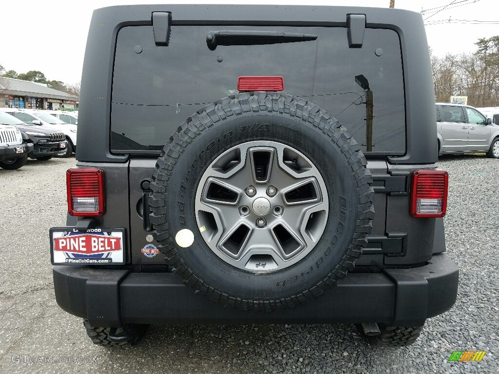 2017 Wrangler Unlimited Rubicon 4x4 - Granite Crystal Metallic / Black photo #5