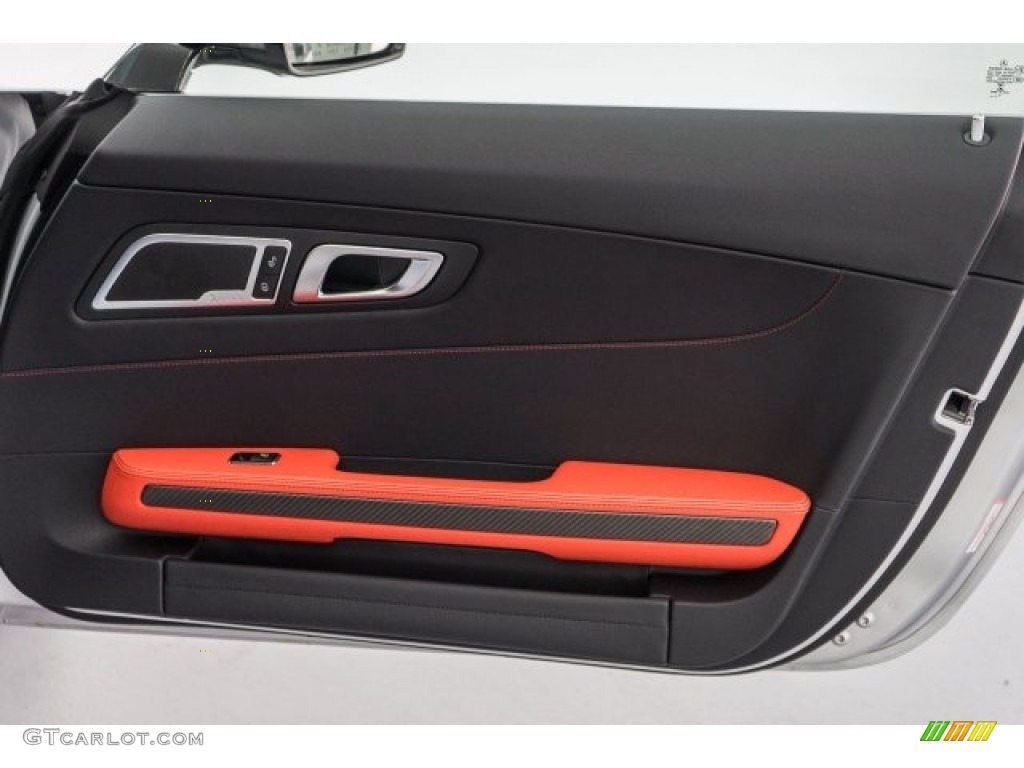 2017 Mercedes-Benz AMG GT S Coupe Red Pepper/Black Door Panel Photo #118726665