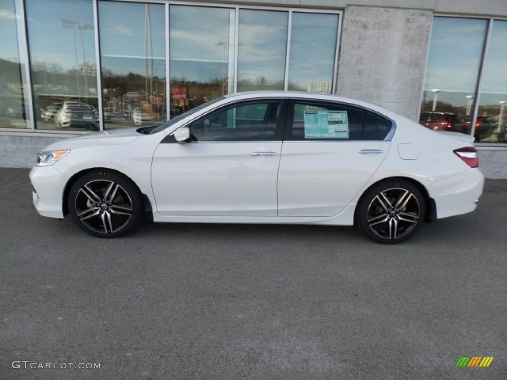 2017 Accord Sport Special Edition Sedan - White Orchid Pearl / Black photo #6