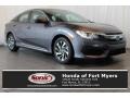 2017 Modern Steel Metallic Honda Civic EX Sedan  photo #1