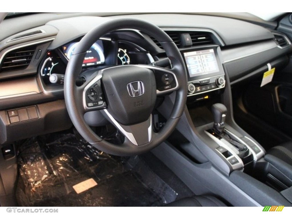 2017 Civic EX Sedan - Modern Steel Metallic / Black photo #10