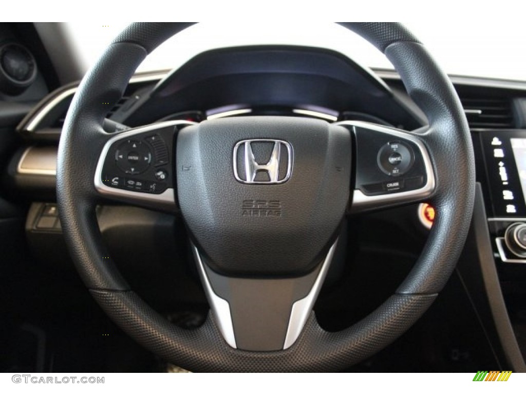 2017 Civic EX Sedan - Modern Steel Metallic / Black photo #11