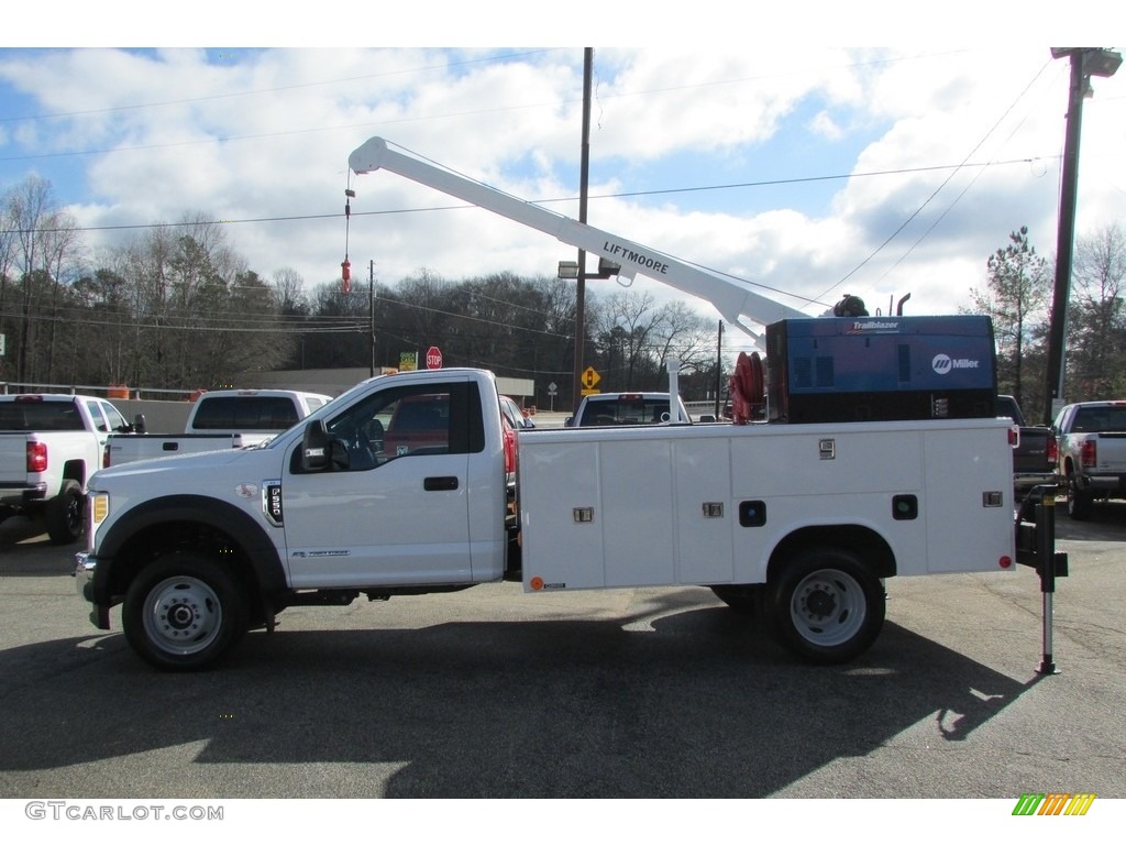 Oxford White 2017 Ford F550 Super Duty XL Regular Cab 4x4 Crane Truck Exterior Photo #118731384