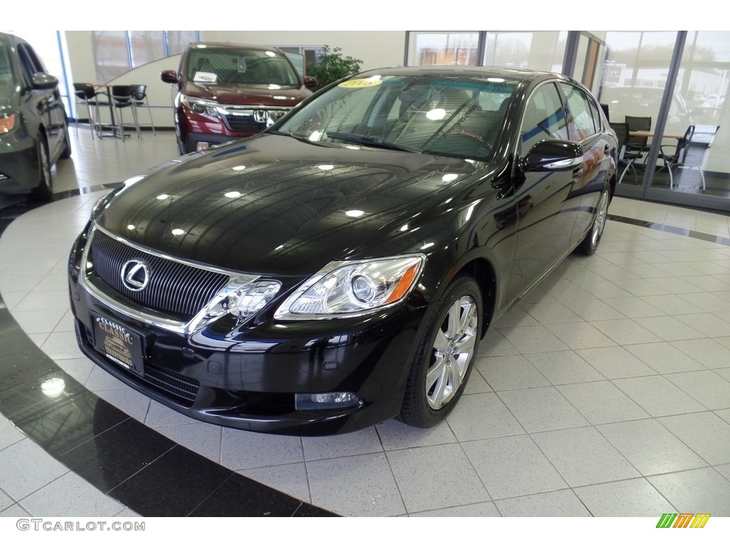 2008 GS 350 AWD - Black Sapphire Pearl / Black photo #1