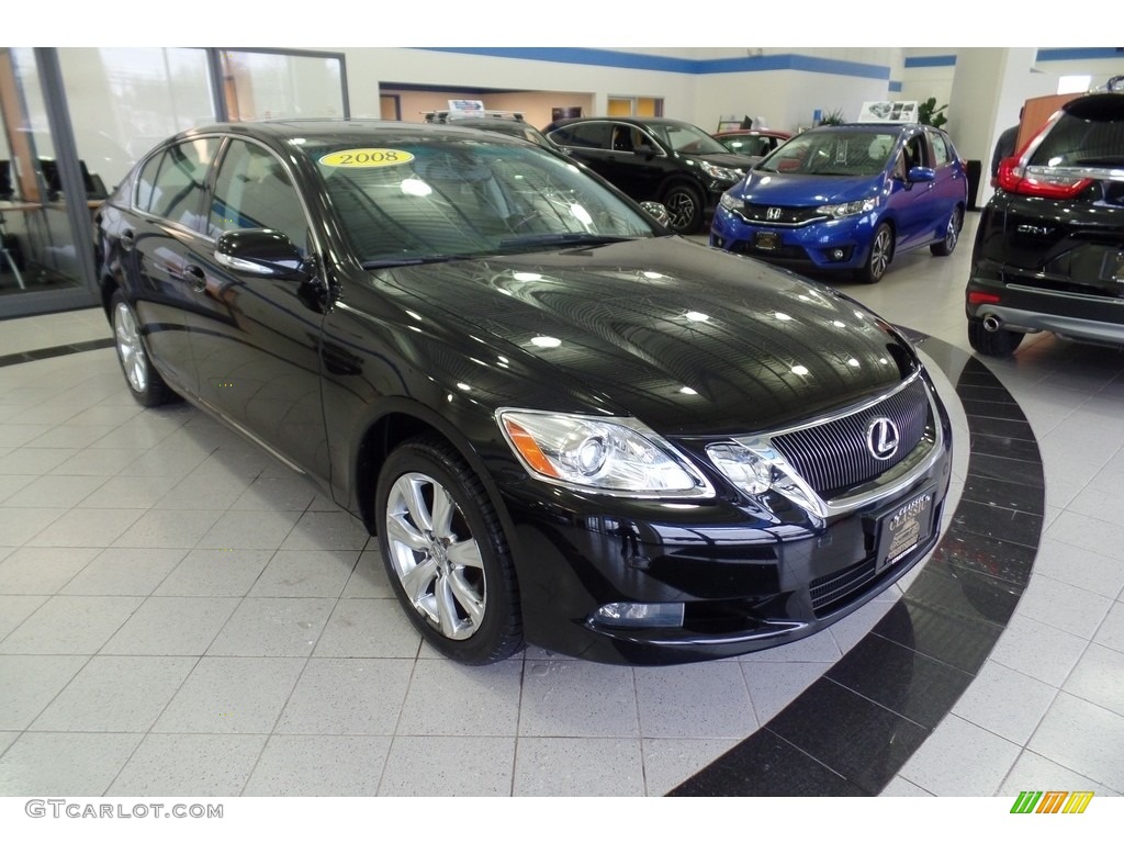 2008 GS 350 AWD - Black Sapphire Pearl / Black photo #3