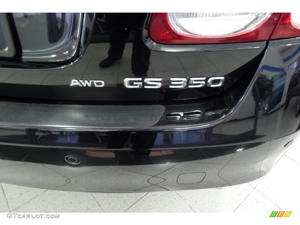 2008 GS 350 AWD - Black Sapphire Pearl / Black photo #9
