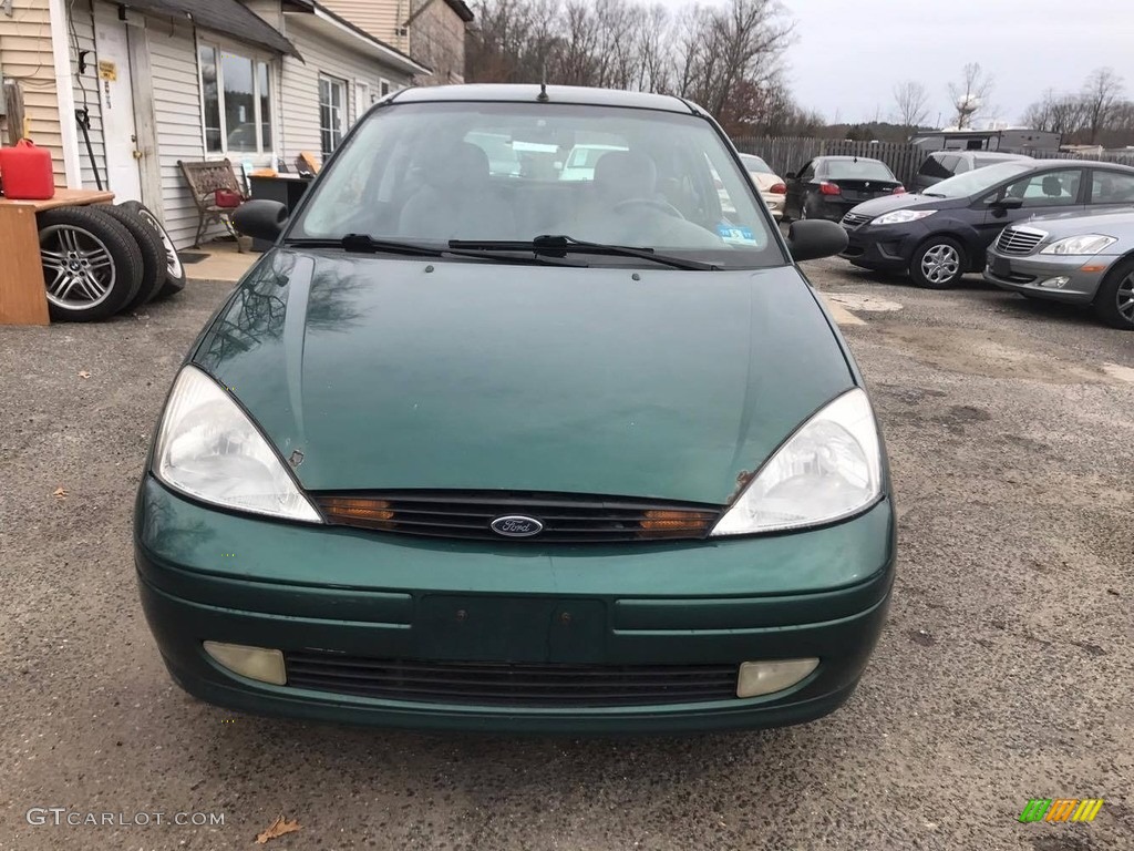 2001 Focus ZX3 Coupe - Rainforest Green Metallic / Medium Graphite Grey photo #9
