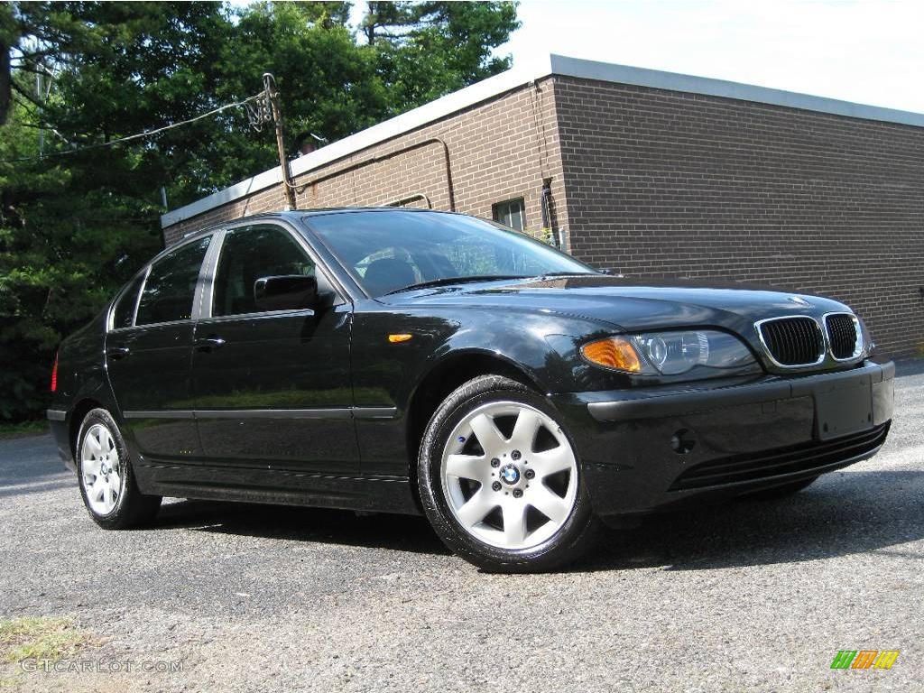 2004 3 Series 325i Sedan - Jet Black / Black photo #2