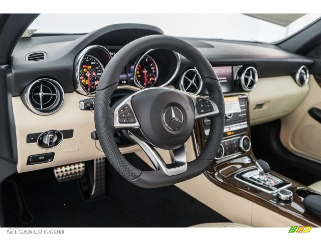 2017 Mercedes-Benz SLC 300 Roadster Sahara Beige Dashboard Photo #118734369