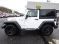 2015 Bright White Jeep Wrangler Willys Wheeler 4x4  photo #2