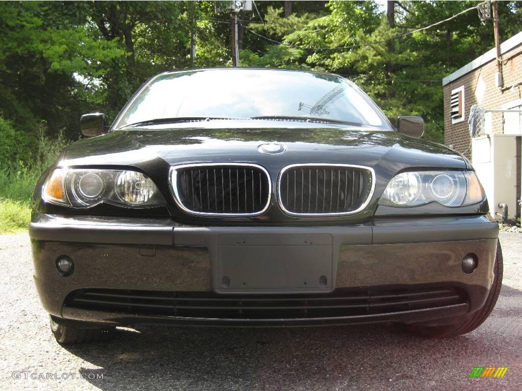 2004 3 Series 325i Sedan - Jet Black / Black photo #3