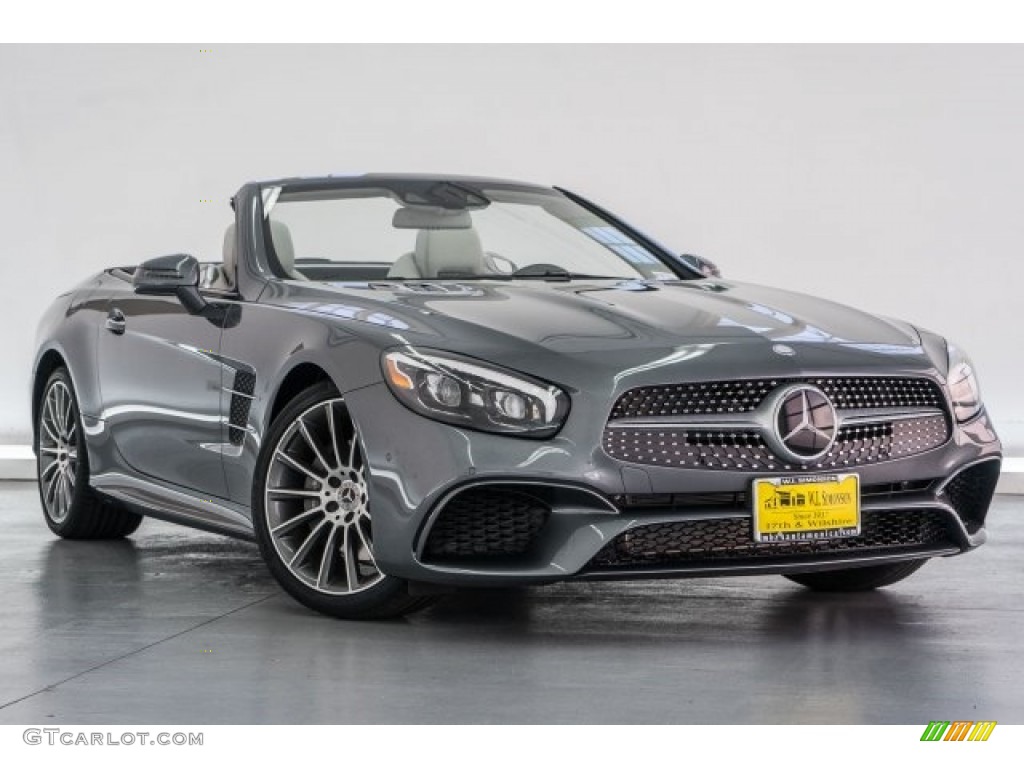 Selenite Grey Metallic 2017 Mercedes-Benz SL 450 Roadster Exterior Photo #118734747