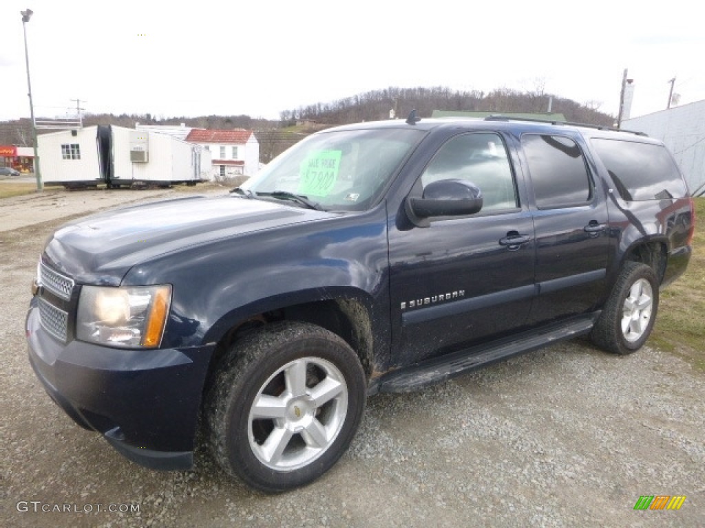 2007 Suburban 1500 LS 4x4 - Dark Blue Metallic / Light Titanium/Dark Titanium photo #1