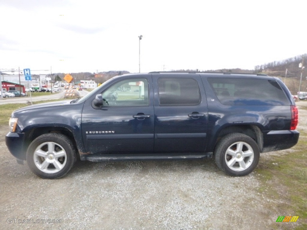 2007 Suburban 1500 LS 4x4 - Dark Blue Metallic / Light Titanium/Dark Titanium photo #3
