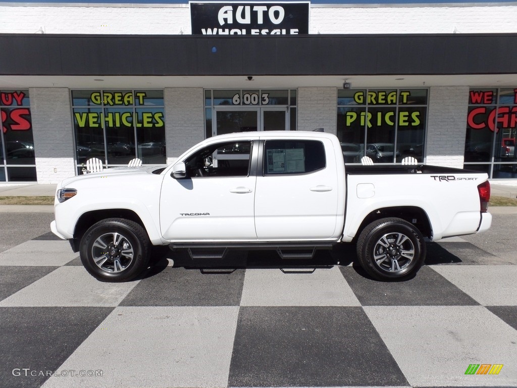 2016 Tacoma TRD Sport Double Cab - Super White / TRD Graphite photo #1