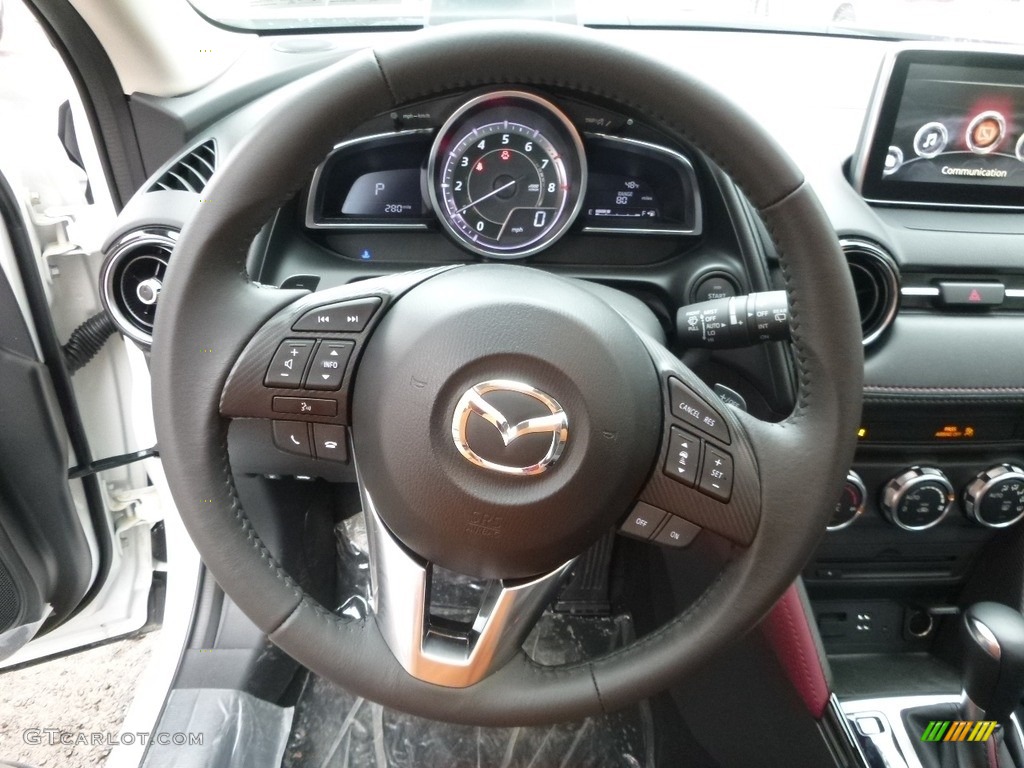 2017 Mazda CX-3 Grand Touring AWD Black Steering Wheel Photo #118738644