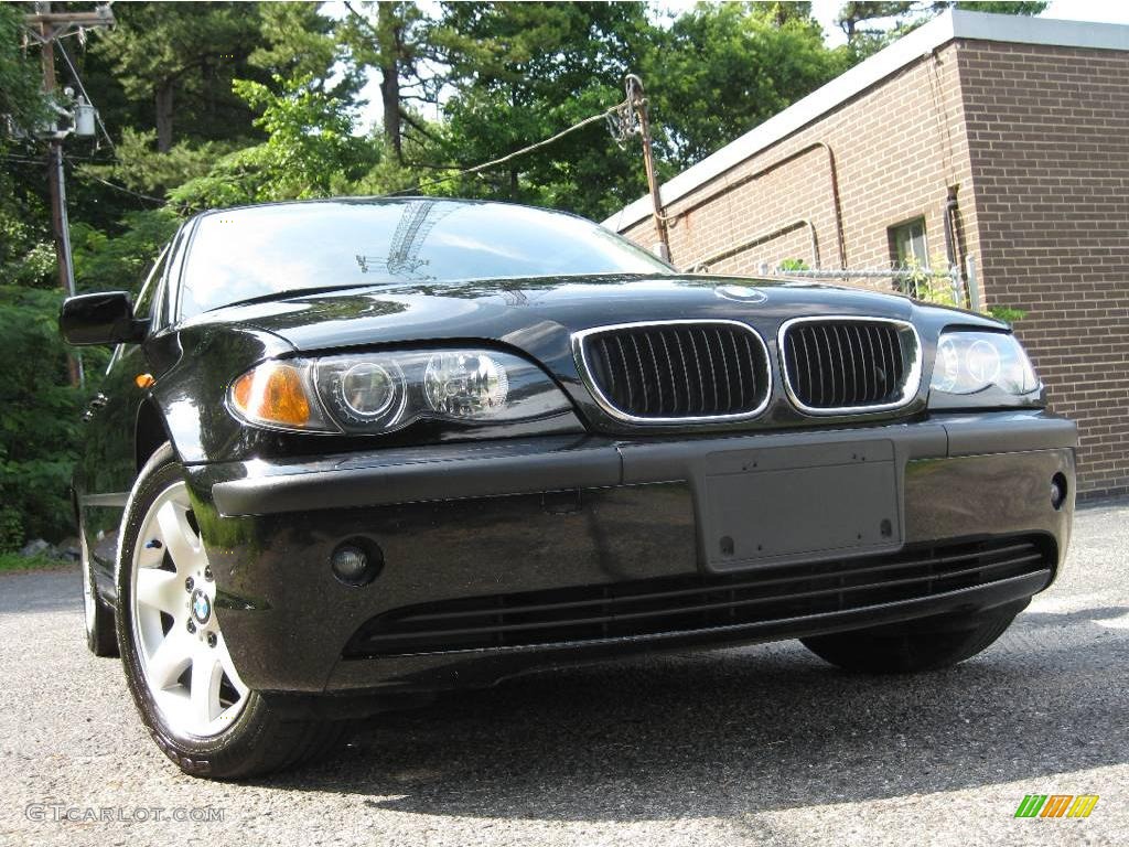 2004 3 Series 325i Sedan - Jet Black / Black photo #28