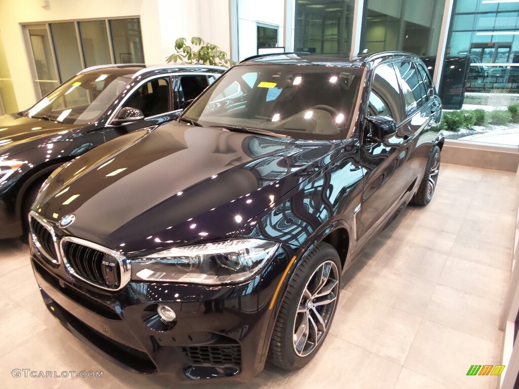 2017 X5 M xDrive - Azurite Black Metallic / BMW Individual Criollo Brown photo #3