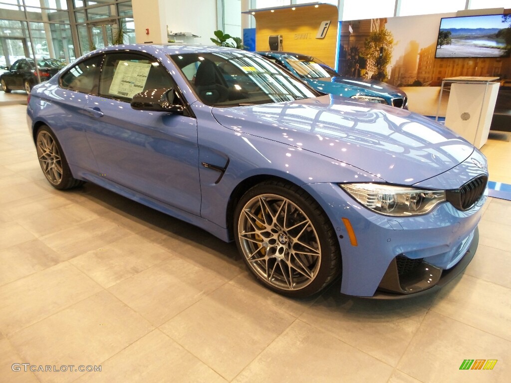 2017 M4 Coupe - Yas Marina Blue Metallic / Black photo #1