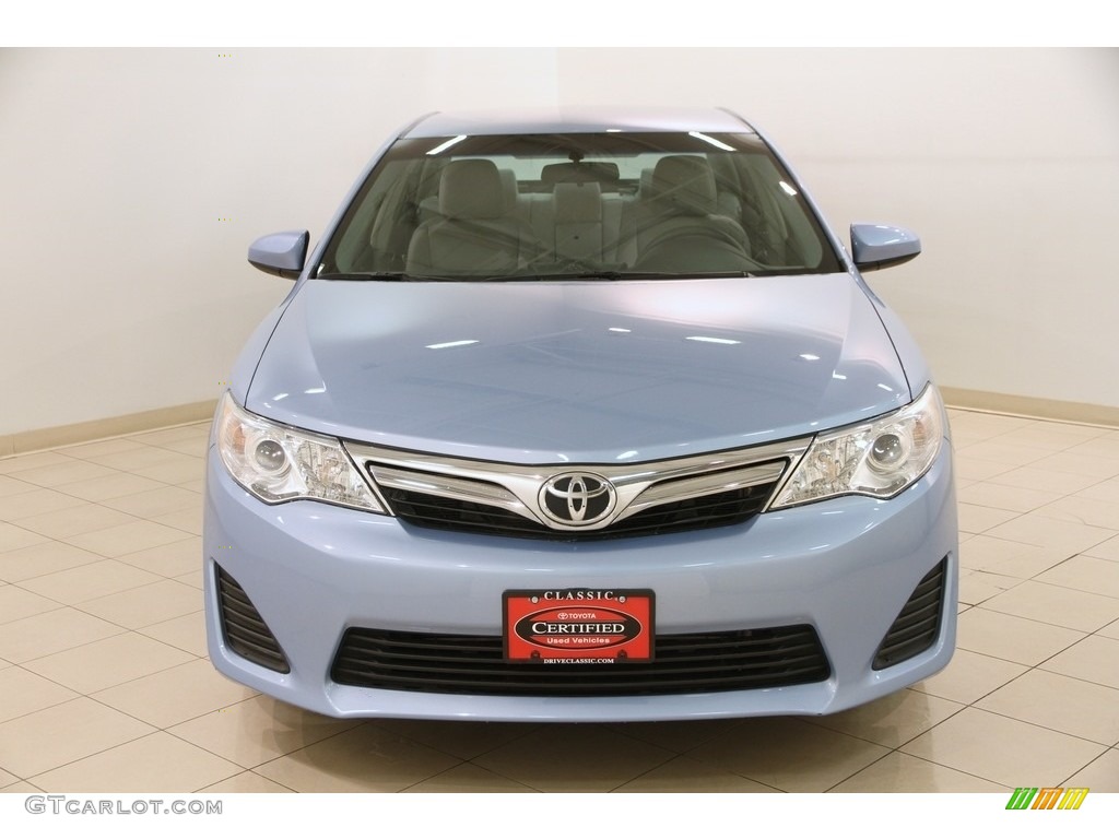 2014 Camry LE - Clearwater Blue Metallic / Ash photo #2