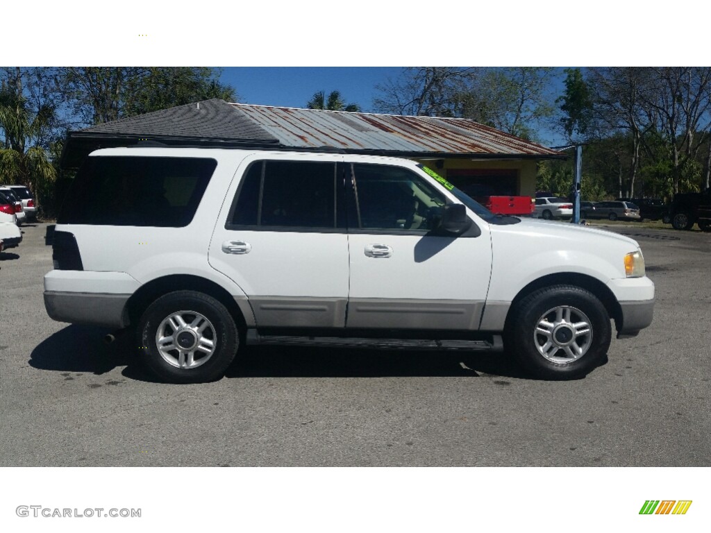2003 Expedition XLT - Oxford White / Medium Parchment photo #2