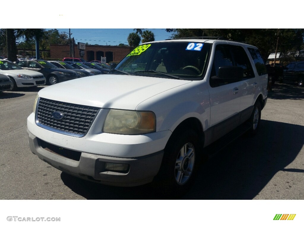 2003 Expedition XLT - Oxford White / Medium Parchment photo #7