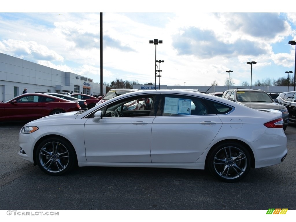 2015 Fusion Titanium - Oxford White / Charcoal Black photo #5