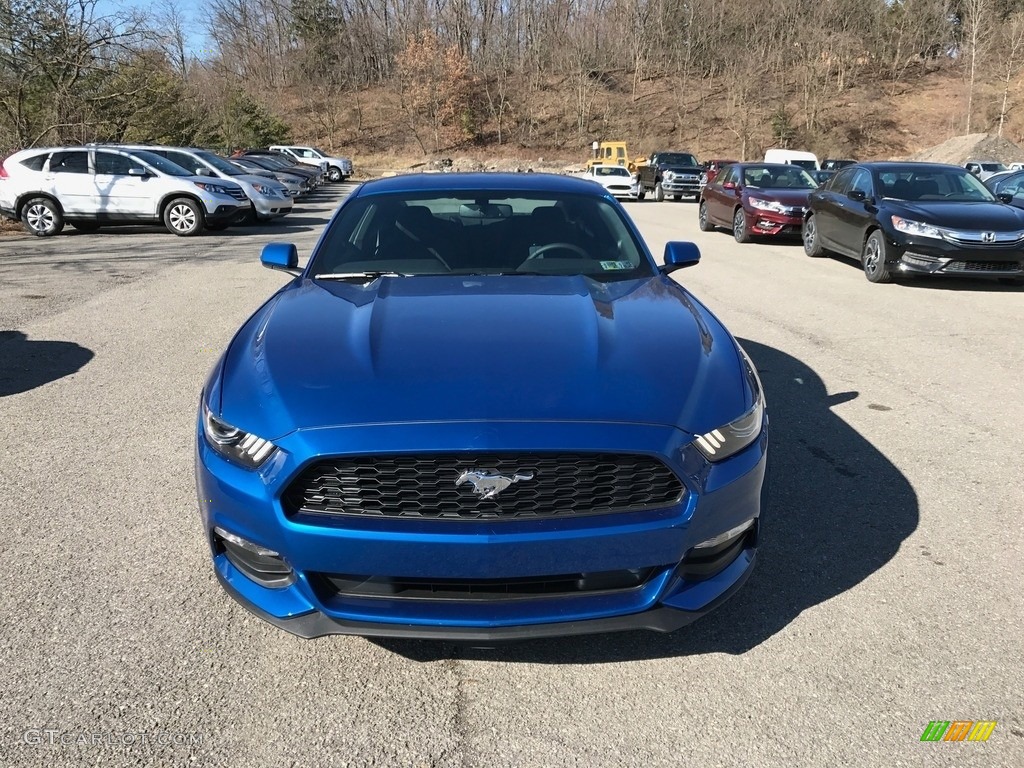 2017 Mustang V6 Coupe - Lightning Blue / Ebony photo #3