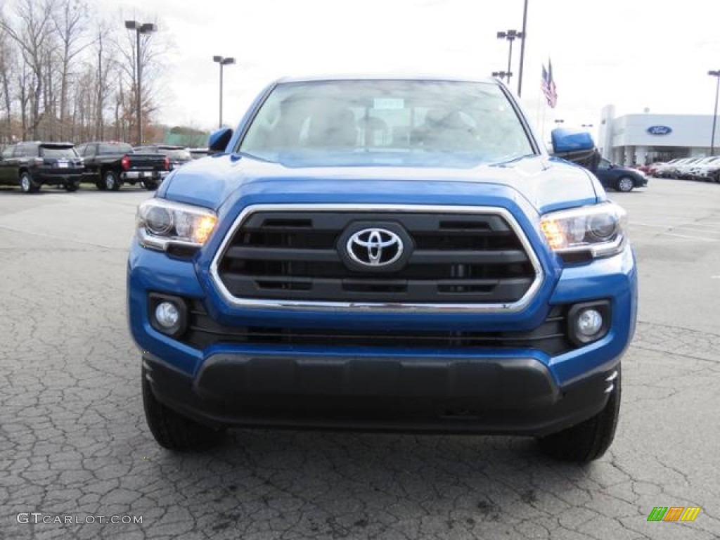 2017 Tacoma SR5 Access Cab 4x4 - Blazing Blue Pearl / Cement Gray photo #2