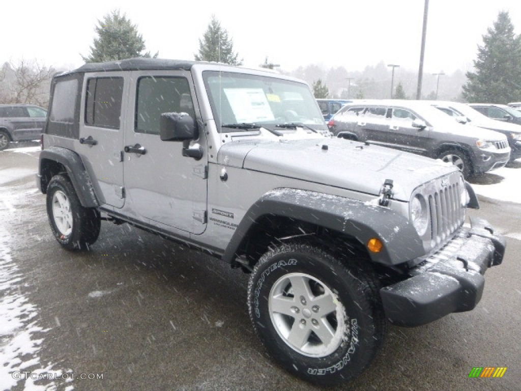 2017 Wrangler Unlimited Sport 4x4 - Billet Silver Metallic / Black photo #4