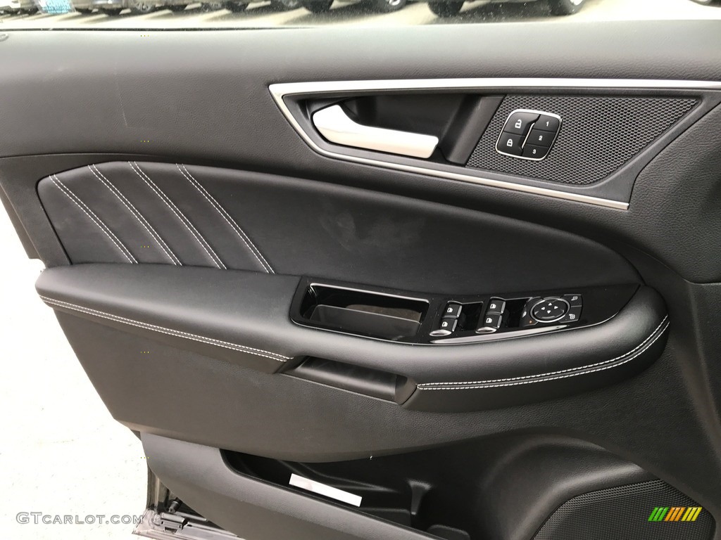 2017 Ford Edge Sport AWD Ebony Door Panel Photo #118746384