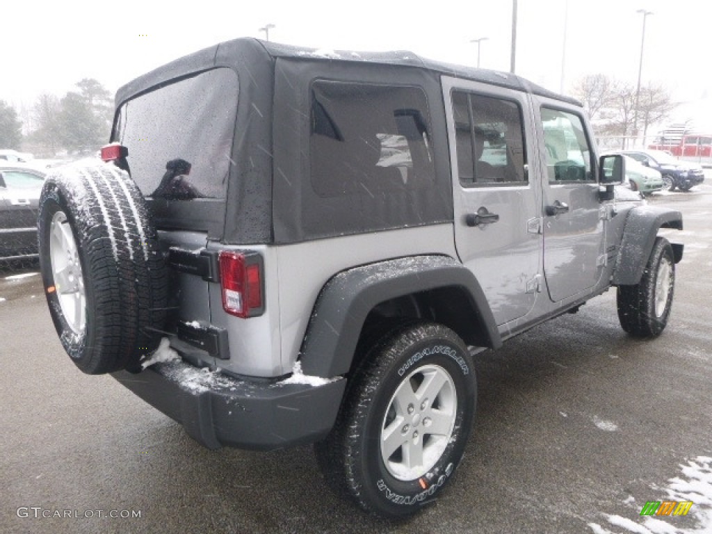 2017 Wrangler Unlimited Sport 4x4 - Billet Silver Metallic / Black photo #6