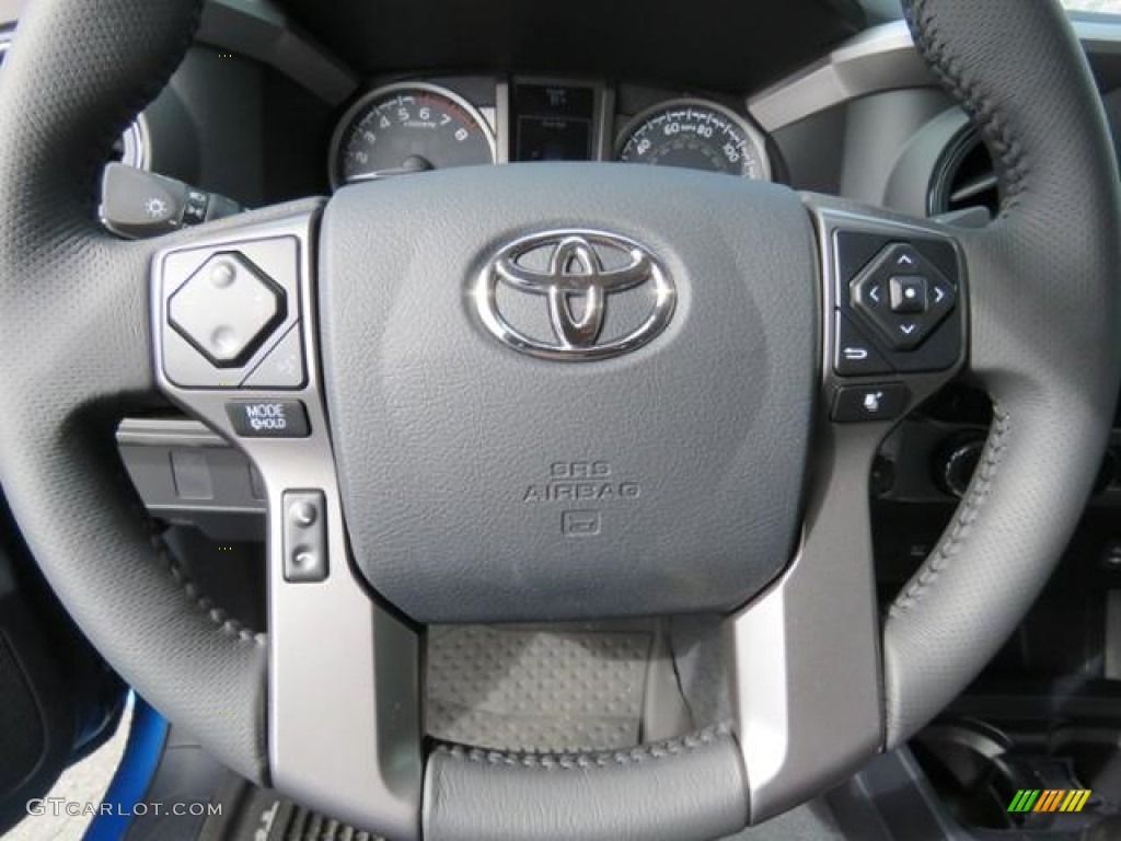2017 Toyota Tacoma SR5 Access Cab 4x4 Cement Gray Steering Wheel Photo #118746456