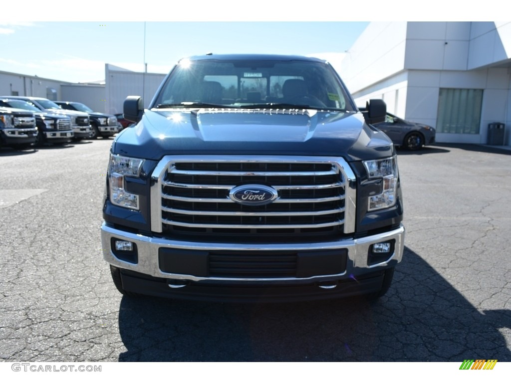 2017 F150 XLT SuperCab 4x4 - Blue Jeans / Earth Gray photo #4