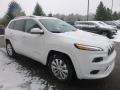 2017 Bright White Jeep Cherokee Overland 4x4  photo #8