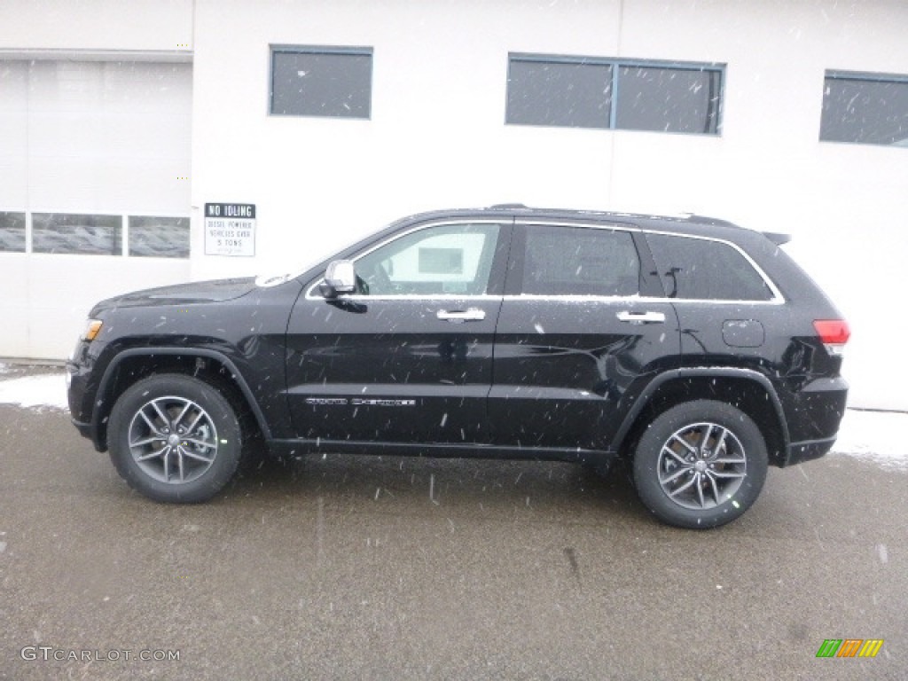 2017 Grand Cherokee Limited 4x4 - Diamond Black Crystal Pearl / Black photo #3
