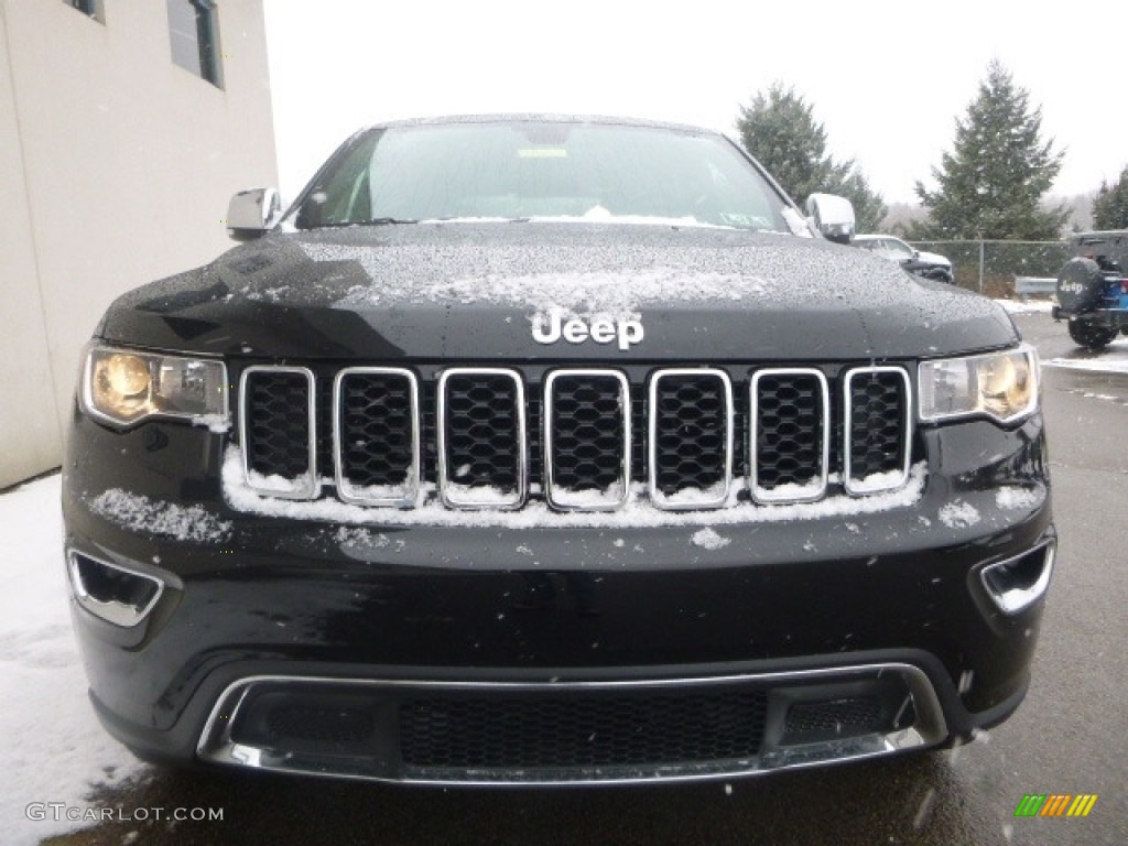 2017 Grand Cherokee Limited 4x4 - Diamond Black Crystal Pearl / Black photo #11
