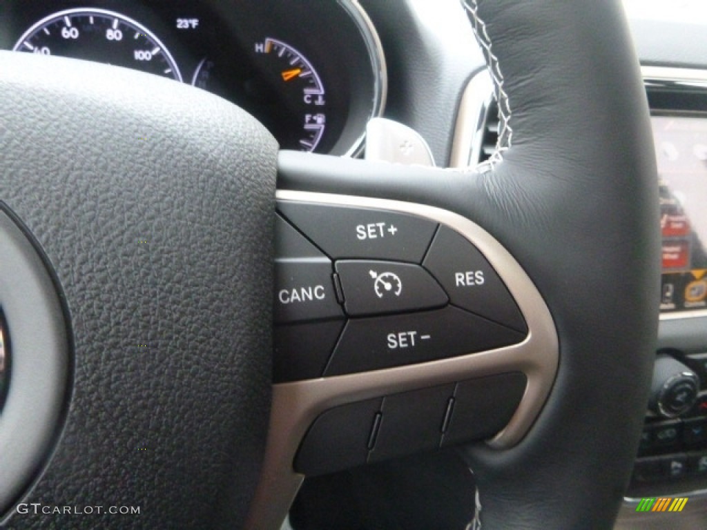 2017 Grand Cherokee Limited 4x4 - Diamond Black Crystal Pearl / Black photo #19