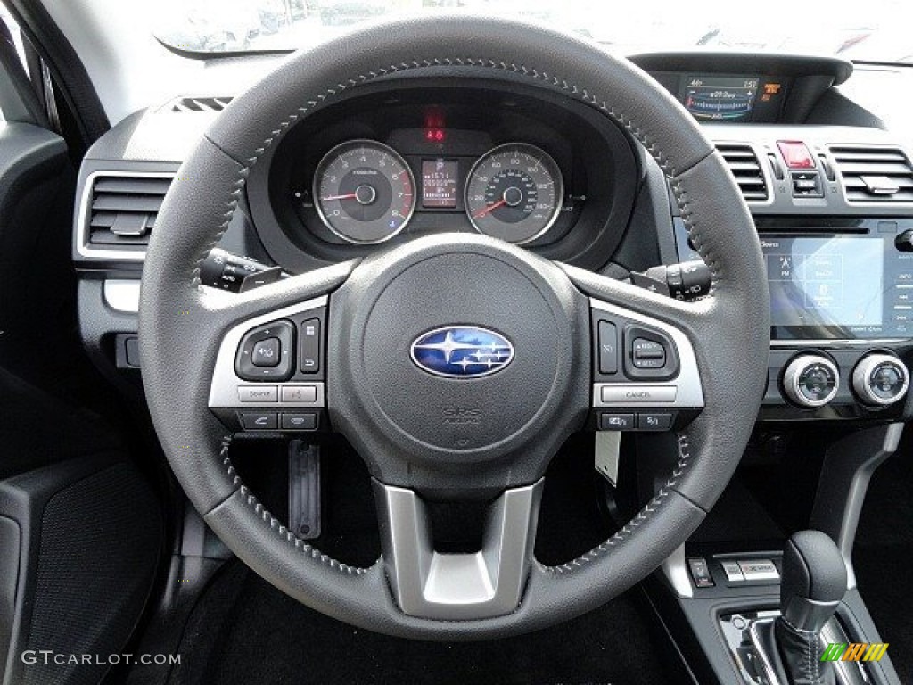 2017 Subaru Forester 2.0XT Premium Black Steering Wheel Photo #118749732