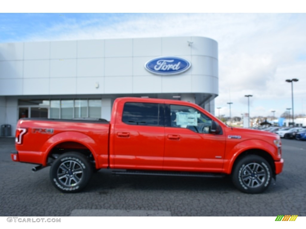 2017 F150 XLT SuperCrew 4x4 - Race Red / Black photo #2