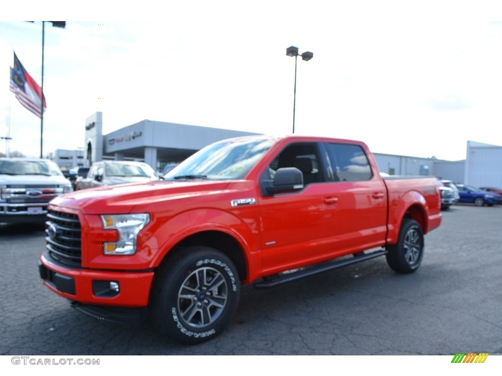 2017 F150 XLT SuperCrew 4x4 - Race Red / Black photo #3