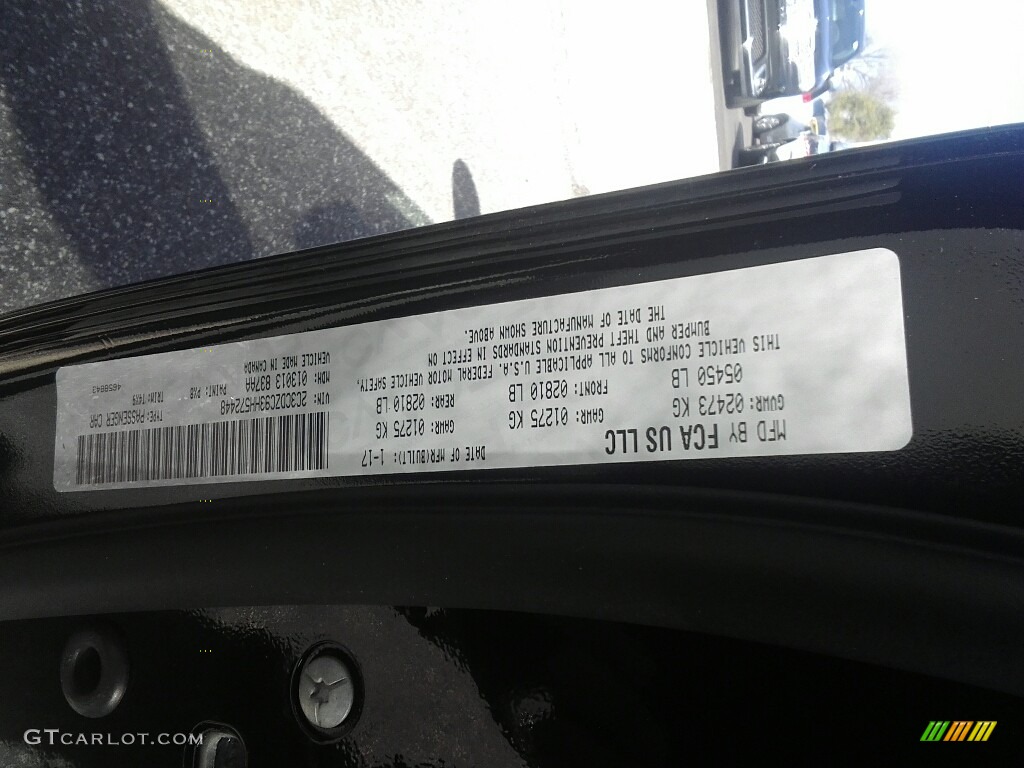 2017 Challenger SRT Hellcat - Pitch Black / Black photo #31