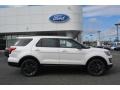 2017 White Platinum Ford Explorer XLT 4WD  photo #2