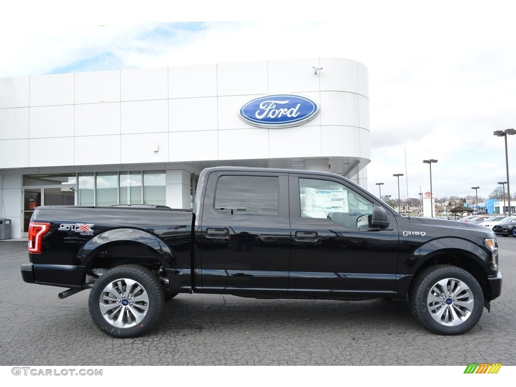 2017 F150 XL SuperCrew 4x4 - Shadow Black / Earth Gray photo #2