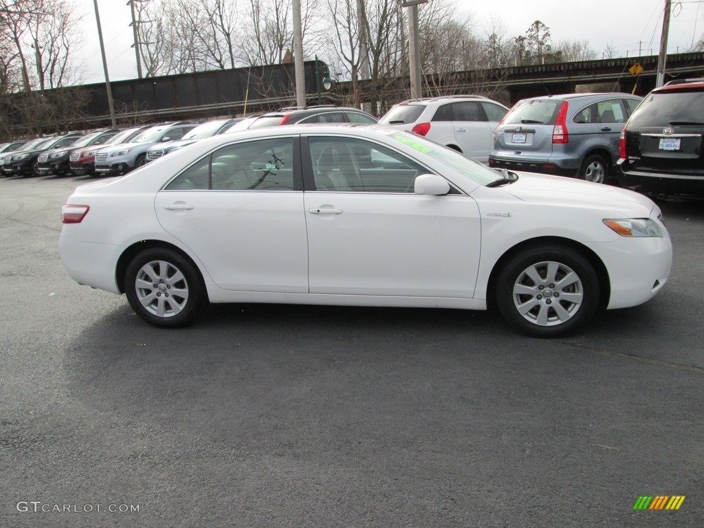 2008 Camry Hybrid - Super White / Bisque photo #5