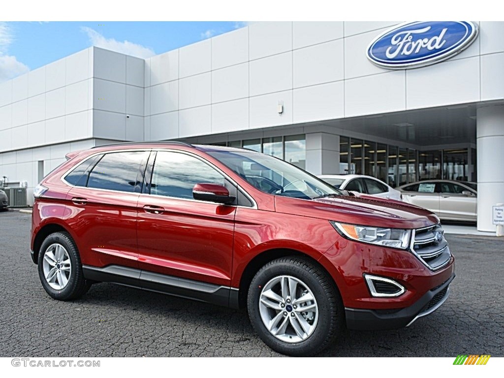 Ruby Red Metallic 2017 Ford Edge SEL Exterior Photo #118751442