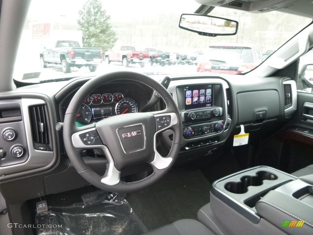 2017 Sierra 1500 SLE Double Cab 4WD - Pepperdust Metallic / Jet Black photo #12