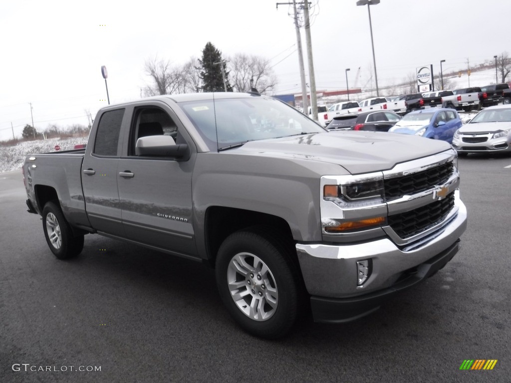 2017 Silverado 1500 LT Double Cab 4x4 - Pepperdust Metallic / Jet Black photo #6