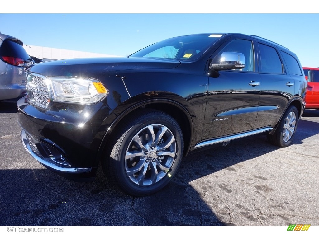 2017 Durango Citadel - DB Black Crystal / Black/Tan photo #1