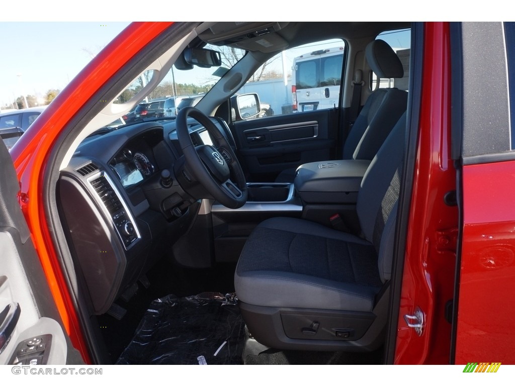 2017 1500 Big Horn Crew Cab 4x4 - Flame Red / Black/Diesel Gray photo #7